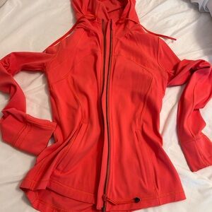 Lulu Lemon Women's Red Hooded Jacket
